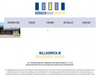 buergerhaus-ringen.de Webseite Vorschau