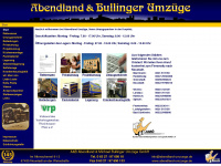bullinger-umzuege.de Webseite Vorschau