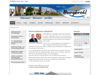 burgbrohl.de Webseite Vorschau