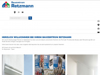 retzmann-bauzentrum.de Webseite Vorschau