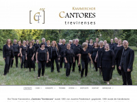 cantores-trevirenses.de Webseite Vorschau
