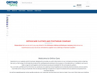 orthocare.co.uk Webseite Vorschau