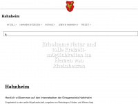 hahnheim.de Webseite Vorschau
