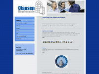 clausen-bauelemente.de Webseite Vorschau