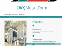 dax-metallform.de Webseite Vorschau