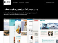 novacore.de Webseite Vorschau