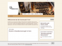 dommusik-trier.de Webseite Vorschau