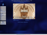 silbermann-orgel.de Webseite Vorschau