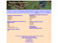 mattheis-maschinen.de Webseite Vorschau