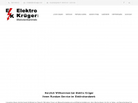 elektrokrueger.com Webseite Vorschau