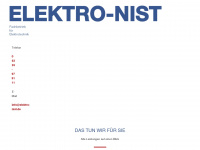 elektro-nist.de Webseite Vorschau