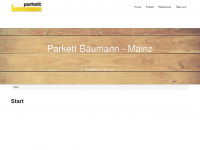 parkett-baumann.de Webseite Vorschau