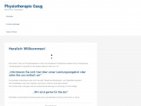 physiotherapie-gaug.de Webseite Vorschau