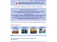 behindertengerechte-reisen.com Webseite Vorschau