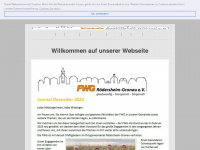 fwg-roedersheim-gronau.de Webseite Vorschau