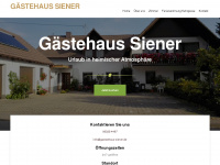 gaestehaus-siener.de Webseite Vorschau