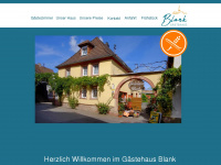 gaestehaus-blank.de Webseite Vorschau