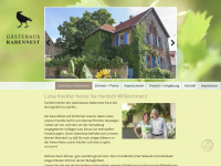 gaestehaus-rabennest.de Webseite Vorschau