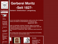 gerberei-moritz.de Webseite Vorschau