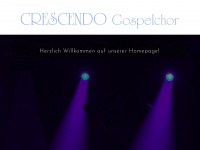 crescendo-gospelchor.de Webseite Vorschau
