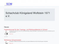 schachclub-wolfstein.de Webseite Vorschau