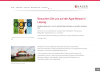hager-vertrieb.de Webseite Vorschau