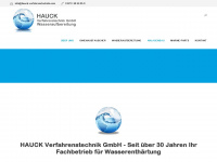 hauck-verfahrenstechnik.com Webseite Vorschau