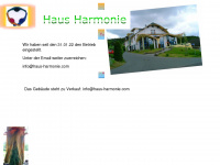 haus-harmonie.com Webseite Vorschau