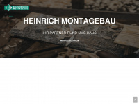 heinrich-montagebau.de Webseite Vorschau