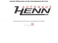 henn-toyota.de Webseite Vorschau