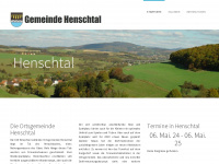 henschtal.de Webseite Vorschau