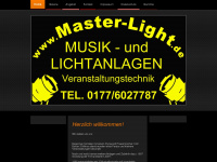 master-light.de Webseite Vorschau