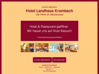 hotel-landhaus-krombach.de Webseite Vorschau