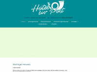 hotelzurpost-deudesfeld.de Webseite Vorschau