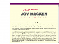 jgv-macken.de Webseite Vorschau