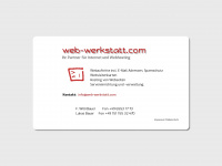 web-werkstatt.com Webseite Vorschau