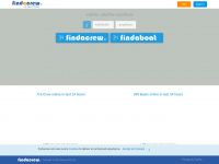 findacrew.net Webseite Vorschau