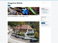 klugsche-muehle.de Webseite Vorschau
