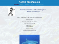 kohlys-taucherecke.de Webseite Vorschau