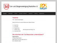tus-neuhofen.de Webseite Vorschau