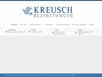 kreusch-bestattungen.de Webseite Vorschau