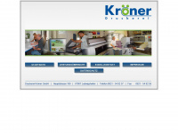kroener.com Webseite Vorschau