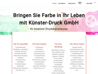 kuenster-druck.de Webseite Vorschau