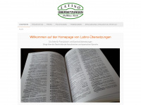 latino-uebersetzungen.de Webseite Vorschau