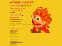 kruemel-theater.de Webseite Vorschau