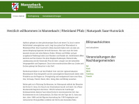 mannebach.info Webseite Vorschau
