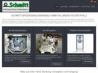 schmitt-spezialmaschinenbau.de Webseite Vorschau