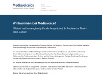 mediavoice.de Webseite Vorschau