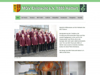 mgv-hattert.de Webseite Vorschau