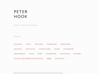 peterhook.com Webseite Vorschau